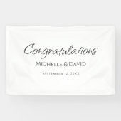 Moderne, einfache und elegante Script-Hochzeitsemp Banner (Horizontal)