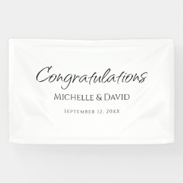Moderne, einfache und elegante Script-Hochzeitsemp Banner
