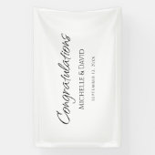 Moderne, einfache und elegante Script-Hochzeitsemp Banner (Vertikal)