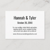 Moderne, einfache und elegante Unterkünfte Begleitkarte (Rückseite)