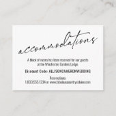 Moderne, einfache und elegante Unterkünfte Begleitkarte (Vorderseite)