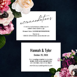 Moderne, einfache und elegante Unterkünfte Begleitkarte