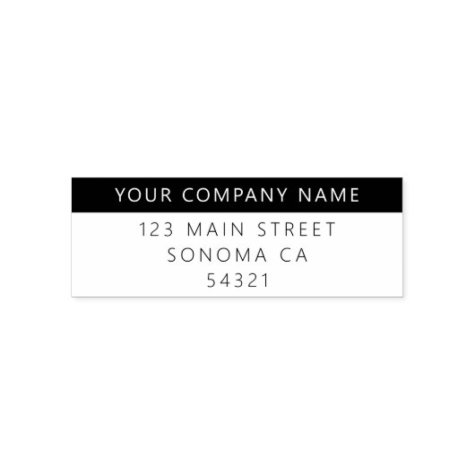 Moderne, einfache und kundenspezifische Rücksendea Permastempel (Design)