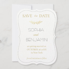 Moderne, einfache und Minimalistische Hochzeit Save The Date
