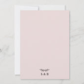 Moderne, einfache und Minimalistische Hochzeitstor Save The Date (Rückseite)