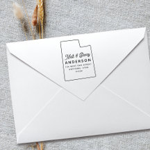 Moderne einfache und schicke UTAH Staat Rücksendea