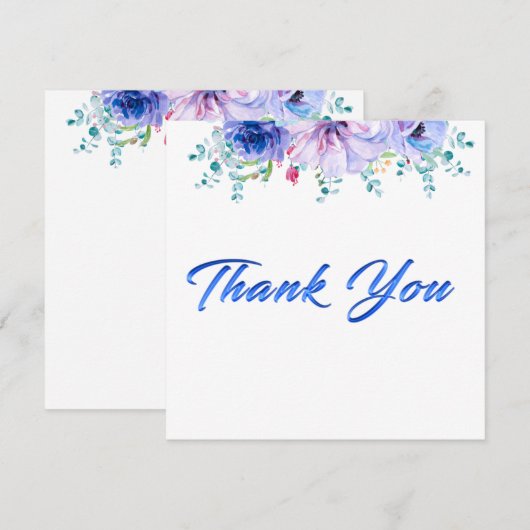 Moderne, einfache und schöne Danksagkarte (Vorne/Hinten)