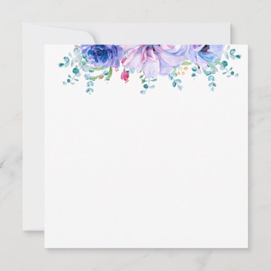 Moderne, einfache und schöne Danksagkarte (Rückseite)