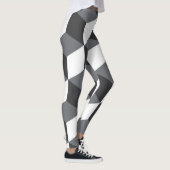 Moderne, einfache urbane Architekturwürfel Leggings (Rechts)