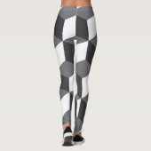 Moderne, einfache urbane Architekturwürfel Leggings (Rückseite)