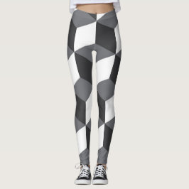 Moderne, einfache urbane Architekturwürfel Leggings