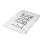 Moderne, einfache, urbane, coole Design Liebe Clev Badematte (Schrägansicht)