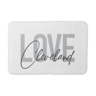 Moderne, einfache, urbane, coole Design Liebe Clev Badematte