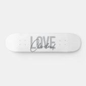 Moderne, einfache, urbane, coole Design Liebe Clev Skateboard (Horizontal)