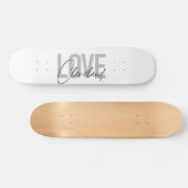 Moderne, einfache, urbane, coole Design Liebe Clev Skateboard (Horizontal)