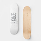 Moderne, einfache, urbane, coole Design Liebe Clev Skateboard (Vorderseite)