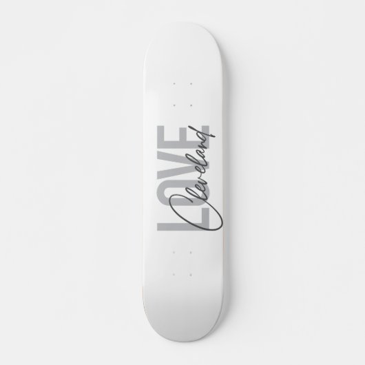 Moderne, einfache, urbane, coole Design Liebe Clev Skateboard (Vorne)