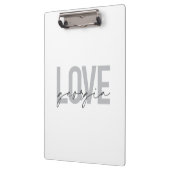 Moderne, einfache, urbane, coole Design-Liebe Geor Klemmbrett (Links)