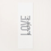 Moderne, einfache, urbane, coole Design-Liebe Geor Yogamatte (Rückseite)