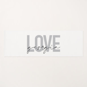 Moderne, einfache, urbane, coole Gestaltung Liebe Yogamatte