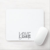 Moderne, einfache, urbane, coole Liebe Charlotte Mousepad (Mit Mouse)