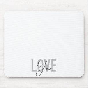 Moderne, einfache, urbane, coole Typografie-Liebe Mousepad