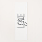 Moderne, einfache, urbane, coole Typografie-Liebe  Yogamatte (Vorderseite)