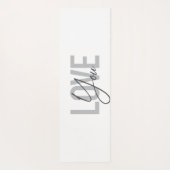 Moderne, einfache, urbane, coole Typografie-Liebe  Yogamatte (Rückseite)