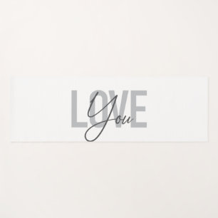 Moderne, einfache, urbane, coole Typografie-Liebe Yogamatte