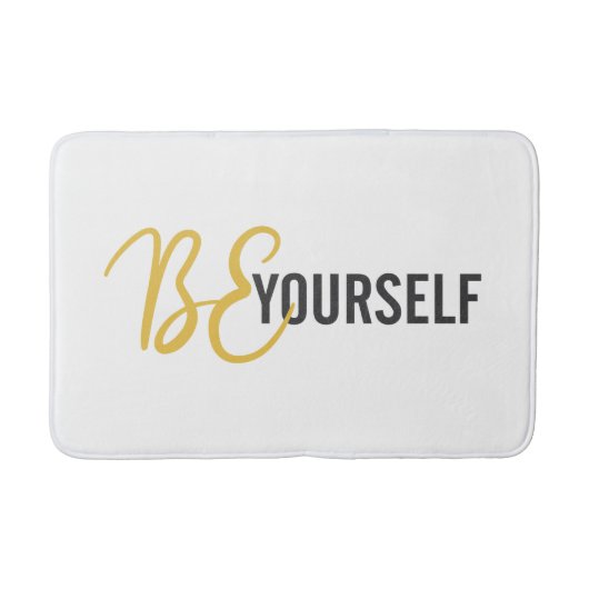 Moderne, einfache, urbane Grafik von Be Yourself Badematte (Vorderseite)