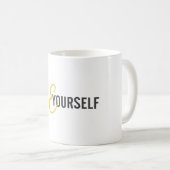 Moderne, einfache, urbane Grafik von Be Yourself Kaffeetasse (VorderseiteRechts)