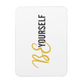 Moderne, einfache, urbane Grafik von Be Yourself Magnet (Vertikal)