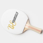 Moderne, einfache, urbane Grafik von Be Yourself Tischtennis Schläger (Seitenansicht)