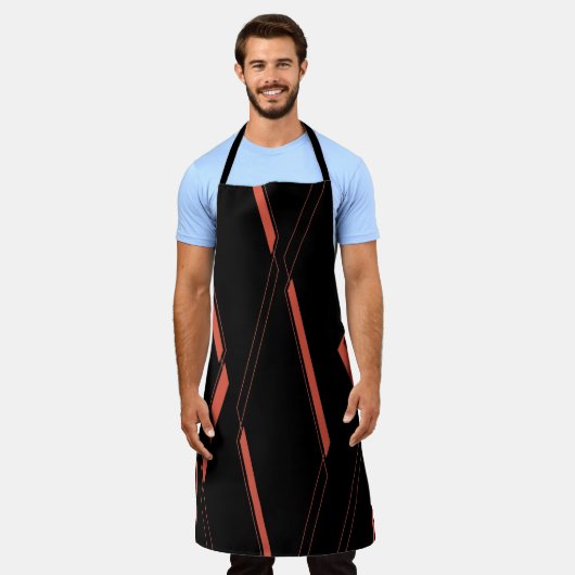 Moderne, einfache urbane Pflanze-Abstraktionskunst Schürze (Getragen)