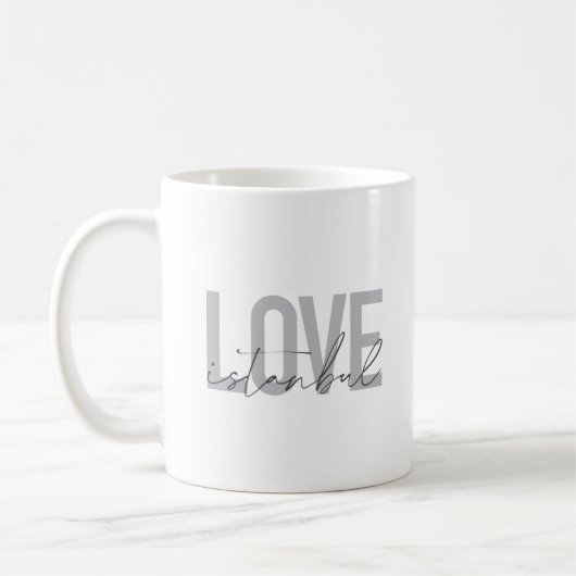 Moderne, einfache, urbane, trendige Design-Liebe I Kaffeetasse (Links)