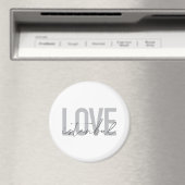 Moderne, einfache, urbane, trendige Design-Liebe I Magnet (In Situ (Geschirrspüler))