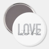 Moderne, einfache, urbane, trendige Design-Liebe I Magnet (Vorderseite/Rückseite)