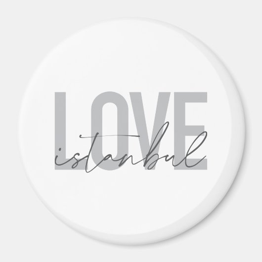 Moderne, einfache, urbane, trendige Design-Liebe I Magnet (Vorne)