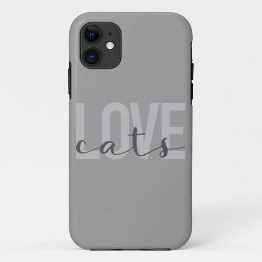 Moderne, einfache, urbane, trendige Design-Liebe K Case-Mate iPhone Hülle (Rückseite)