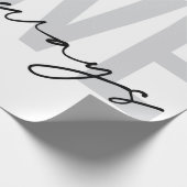Moderne, einfache urbane Typografie "Liebe immer" Geschenkpapier (Ecke)