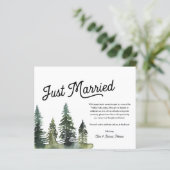 Moderne einfache, verheiratete Eloptionskarte (Stehend Vorderseite)