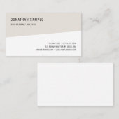 Moderne einfache Vorlage Beruflich Elegant Trendy Visitenkarte (Vorne/Hinten)
