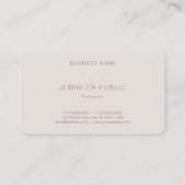 Moderne, einfache Vorlage Elegante Farbe Beruflich Visitenkarte (Rückseite)