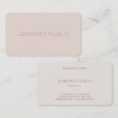 Moderne, einfache Vorlage Elegante Farbe Beruflich Visitenkarte (Vorne/Hinten)