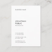 Moderne, einfache Vorlage Elegantes Berufliches Mo Visitenkarte (Rückseite)