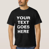 Moderne einfache Vorlage Fügen Sie Ihren Text hier T-Shirt (Vorderseite)