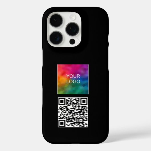 Moderne, einfache Vorlage Hochladen des QR-Codes f Case-Mate iPhone Hülle (Rückseite)