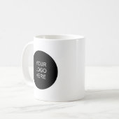 Moderne einfache Vorlage Laden Sie Ihr Firmenlogo Kaffeetasse (Vorderseite Links)