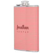 Moderne, einfache Vorlagenkalligrafie Flachmann (Links)