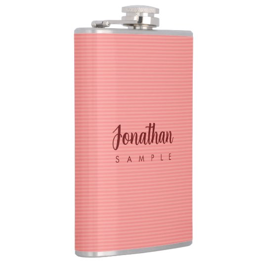 Moderne, einfache Vorlagenkalligrafie Flachmann (Rechts)